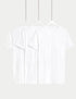 3pk Pure Cotton V-Neck T-Shirt Vests